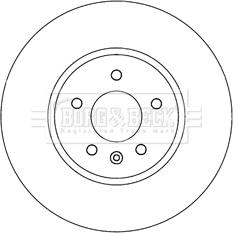 Borg & Beck BBD6013S - Тормозной диск avtokuzovplus.com.ua