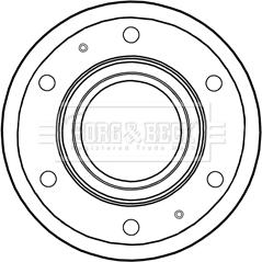 Borg & Beck BBD6015S - Гальмівний диск autocars.com.ua