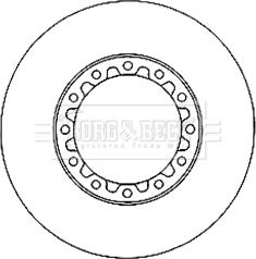 Borg & Beck BBD6025S - Гальмівний диск autocars.com.ua