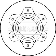 Borg & Beck BBD6026S - Гальмівний диск autocars.com.ua