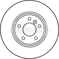 Borg & Beck BBD6027S - Гальмівний диск autocars.com.ua