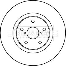 Borg & Beck BBD6035S - Тормозной диск avtokuzovplus.com.ua