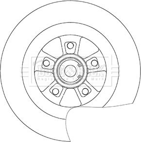 Borg & Beck BBD6036S - Гальмівний диск autocars.com.ua