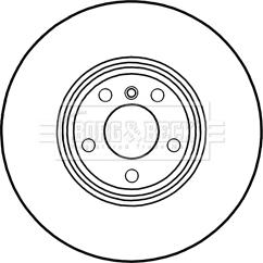 Borg & Beck BBD6038S - Гальмівний диск autocars.com.ua