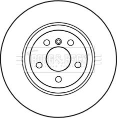 Borg & Beck BBD6041S - Гальмівний диск autocars.com.ua