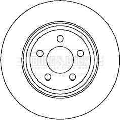 Borg & Beck BBD6053S - Тормозной диск avtokuzovplus.com.ua