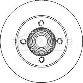 Borg & Beck BBD6060S - Гальмівний диск autocars.com.ua