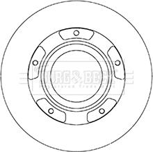 Borg & Beck BBD6067S - Гальмівний диск autocars.com.ua