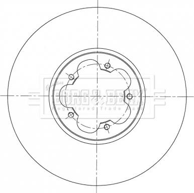 Borg & Beck BBD6071S - Тормозной диск avtokuzovplus.com.ua