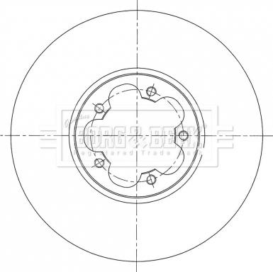 Borg & Beck BBD6074S - Гальмівний диск autocars.com.ua