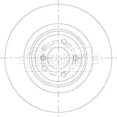 Borg & Beck BBD6089S - Гальмівний диск autocars.com.ua