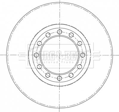 Borg & Beck BBD6090S - Тормозной диск avtokuzovplus.com.ua