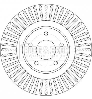 Borg & Beck BBD6099S - Гальмівний диск autocars.com.ua