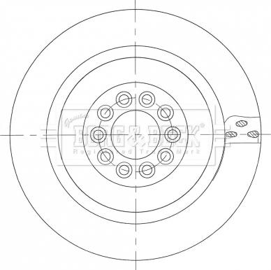 Borg & Beck BBD6105S - Тормозной диск avtokuzovplus.com.ua