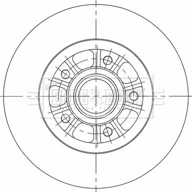 Borg & Beck BBD6117S - Тормозной диск autodnr.net