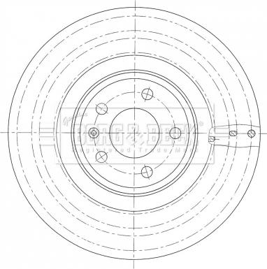 Borg & Beck BBD6122S - Тормозной диск autodnr.net