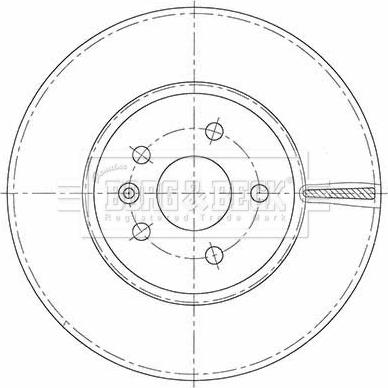 Borg & Beck BBD6130S - Гальмівний диск autocars.com.ua