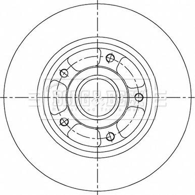 Borg & Beck BBD6149S - Гальмівний диск autocars.com.ua