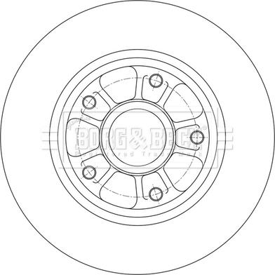 Borg & Beck BBD6150S - Тормозной диск autodnr.net