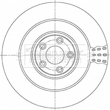 Borg & Beck BBD6151S - Гальмівний диск autocars.com.ua