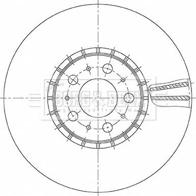 Borg & Beck BBD6157S - Тормозной диск autodnr.net