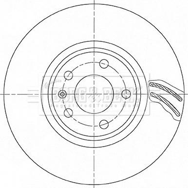 Borg & Beck BBD6163S - Тормозной диск avtokuzovplus.com.ua