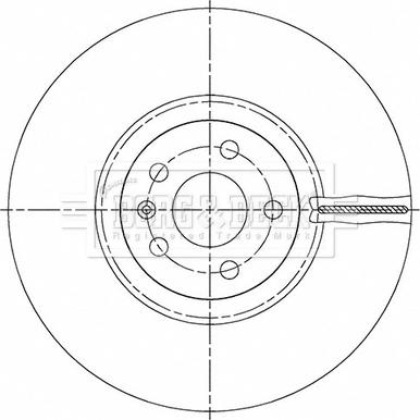 Borg & Beck BBD6165S - Тормозной диск avtokuzovplus.com.ua