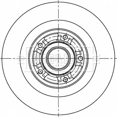 Borg & Beck BBD6167S - Тормозной диск autodnr.net