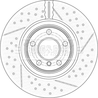 Borg & Beck BBD6169S - Тормозной диск avtokuzovplus.com.ua