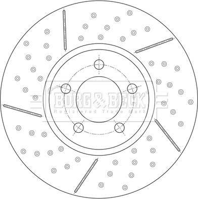 Borg & Beck BBD6174S - Гальмівний диск autocars.com.ua