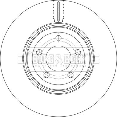 Borg & Beck BBD6176S - Тормозной диск avtokuzovplus.com.ua