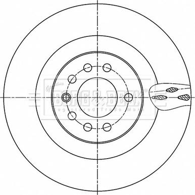 Borg & Beck BBD6181S - Гальмівний диск autocars.com.ua