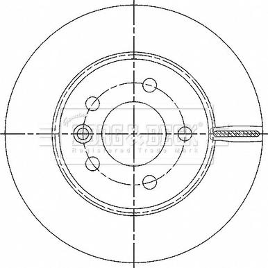 Borg & Beck BBD6185S - Гальмівний диск autocars.com.ua