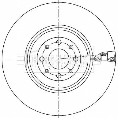 Borg & Beck BBD6188S - Тормозной диск avtokuzovplus.com.ua