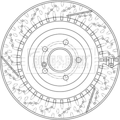 Borg & Beck BBD6216S - Гальмівний диск autocars.com.ua