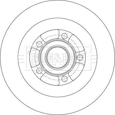 Borg & Beck BBD6218S - Тормозной диск avtokuzovplus.com.ua