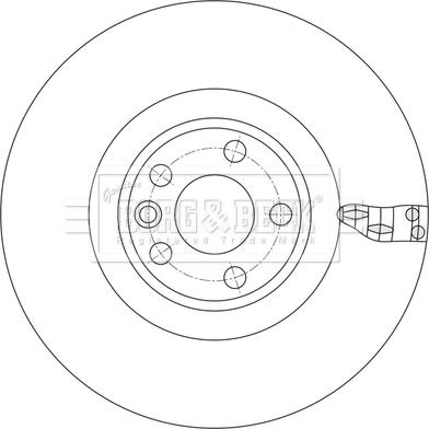 Borg & Beck BBD6221S - Гальмівний диск autocars.com.ua