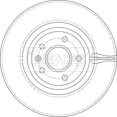 Borg & Beck BBD6223S - Гальмівний диск autocars.com.ua