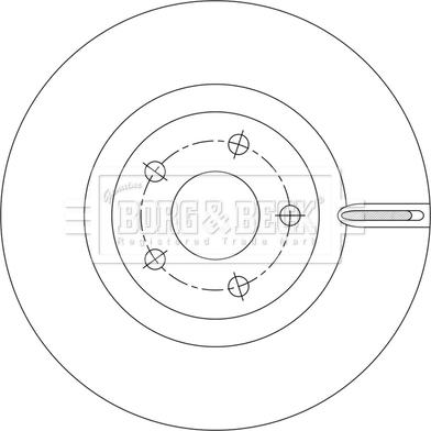 Borg & Beck BBD6225S - Гальмівний диск autocars.com.ua