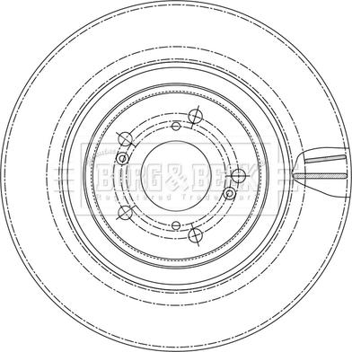 Borg & Beck BBD6240S - Гальмівний диск autocars.com.ua