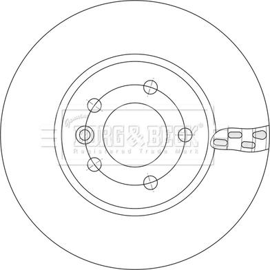 Borg & Beck BBD6254S - Тормозной диск avtokuzovplus.com.ua