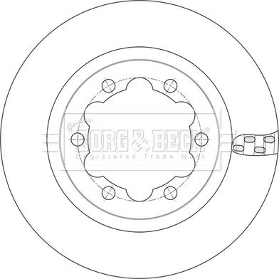 Borg & Beck BBD6255S - Тормозной диск avtokuzovplus.com.ua