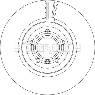 Borg & Beck BBD7002S - Тормозной диск avtokuzovplus.com.ua