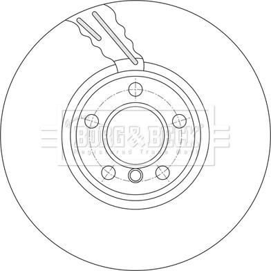 Borg & Beck BBD7003S - Гальмівний диск autocars.com.ua