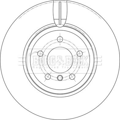 Borg & Beck BBD7005S - Гальмівний диск autocars.com.ua