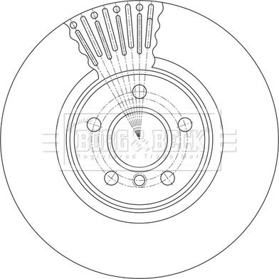 Borg & Beck BBD7022S - Гальмівний диск autocars.com.ua