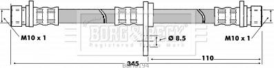 Borg & Beck BBH6194 - Гальмівний шланг autocars.com.ua