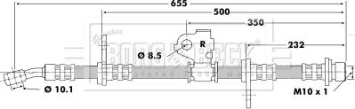 Borg & Beck BBH6199 - Гальмівний шланг autocars.com.ua