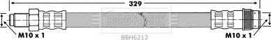 Borg & Beck BBH6212 - Тормозной шланг autodnr.net