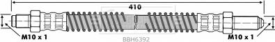 Borg & Beck BBH6392 - Тормозной шланг autodnr.net